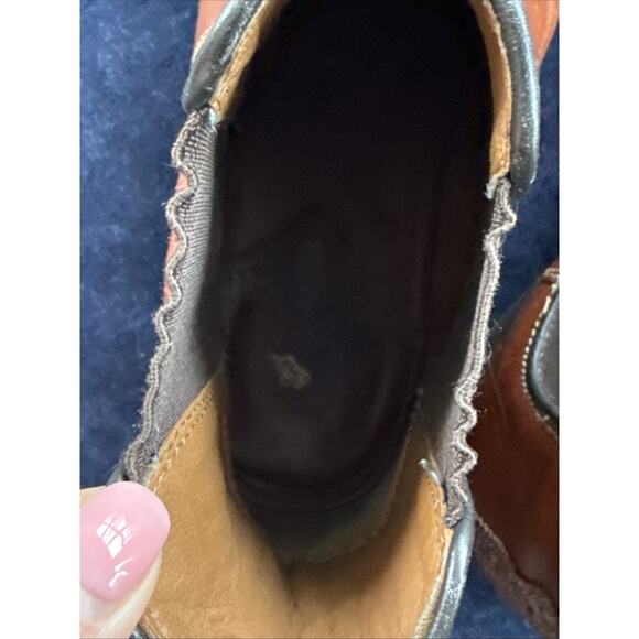 Johnston Murphy Mens 9M Brown Leather Boots Elastic Ankle SKU: 15483 Shoes - Picture 9 of 14